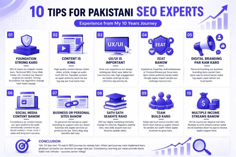 10 tips for Pakistani seo Experts ( My 10 Years Experience )