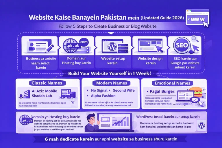 Website kaise banaye in Pakistan ( Updated Guide 2026 )